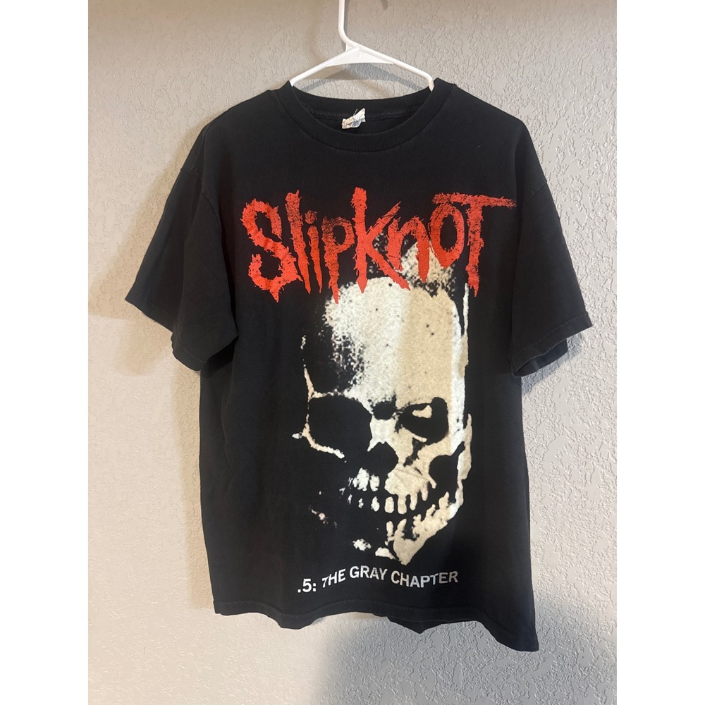 Slipknot .5 The Gray Chapter Band T Shirt Black Skull Graphic Alstyle Tee